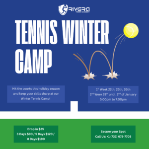 Rivera Tennis Academy Announces Winter Tennis Camp Sessions for Youth Players During Holiday Break
